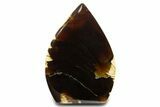Polished Indonesian Blue Amber Flame #338019-1